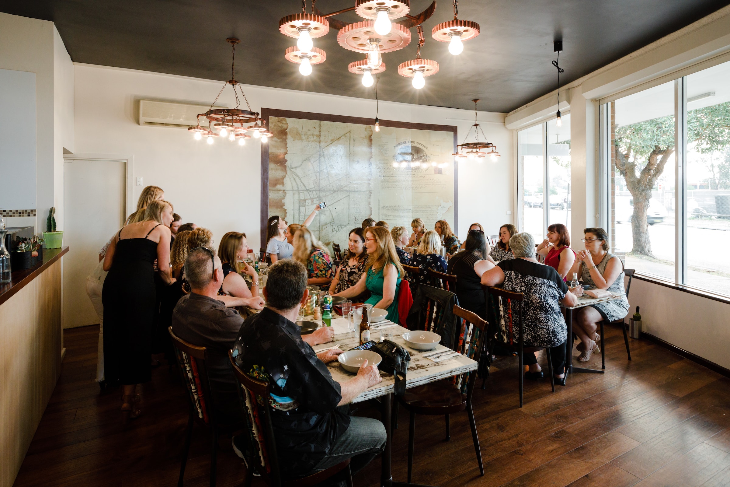 People enjoying their Italian food at Tins & Wood Penrith